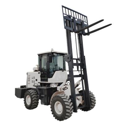 China Hotels New Arrival Mini Rough Terrain Forklift Multifunctional Diesel Forklift for sale
