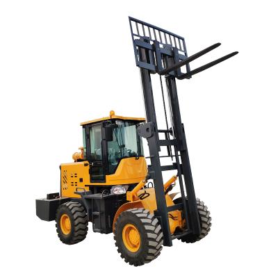China Hotels High Lifting Full Automatic Terrain 4x4 Diesel Forklift Price for sale