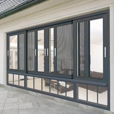 China 8-way Seal Air Tightness Level 8 Aluminium Sliding Windows for Product Development for sale