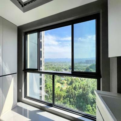 China Aluminum Sliding Windows With 1.1W/ (㎡·K) Grade 9 Thermal Insulation for sale