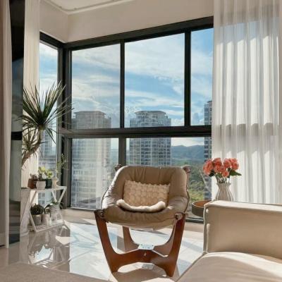 China Modern Thermal Break Aluminum Sliding Window with Level 8 Air Tightness for sale