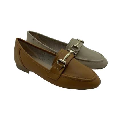China Flat 2023 Wholesale custom Multi-colored leather boat shoes Loafers Women Mocassin Footwear Casual Flat Shoes for sale