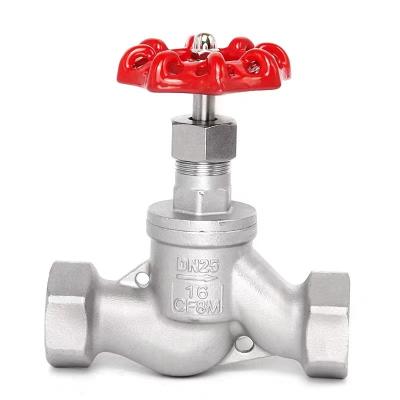 China La norma ISO 9001 NPT de conexión de acero inoxidable para elevación de hilos de válvula de globo en venta
