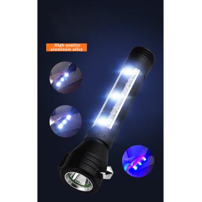 China Concise Charging Solar Powered Outdoor Telescopic Aluminum Compass Style LED Flashlight Universal Flashlight for sale