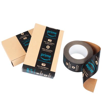 China Custom LOGO Shipping Water Activated Carton Closing Gummed Paper Tape for sale