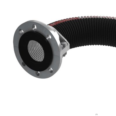 China Heavy Duty Ceramic Transfer Hose Dynamic Pressure 15 Bar Leak Proof Flange Connections for sale