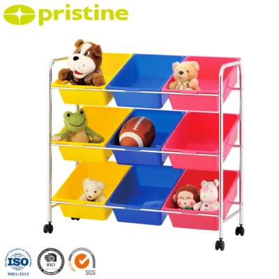 China MIT Stocked Kids Room Furniture Storage Bins Wholesale Toy Plastic Organizer for sale
