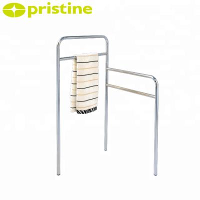 China Wholesale Heater Amazon eBay Taiwan Home Storage Furniture Manufacturer MIT Household Goods Standing Metal Bathroom Rail Rack Towel Rack for sale