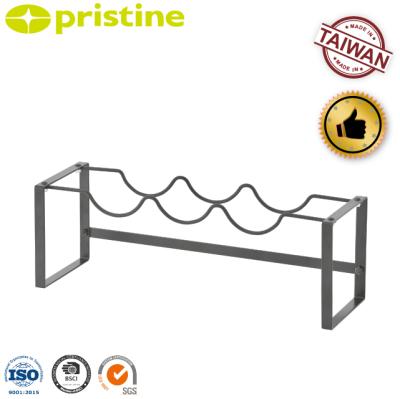 China Sturdy 3 Bottle Amazon eBay Taiwan Manufacturer DIY Household Furniture Storage Household Sturdy Wine Rack for sale