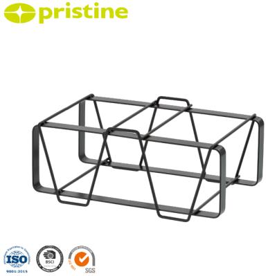 China Sturdy 2 Bottle Amazon eBay Kitchen Metal Rack Taiwan Household Wholesale Manufacturer Viable Storage Wine Rack for sale