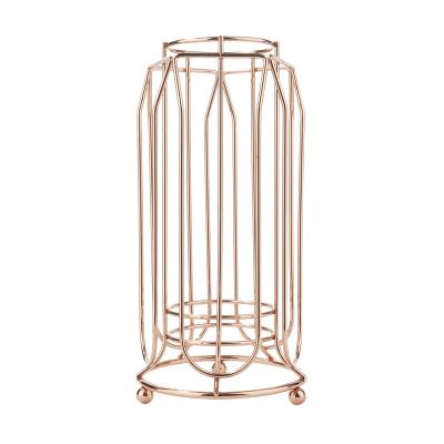 China Sustainable Home wholesale high quality gold wire cup holder coffee pod holder for sale