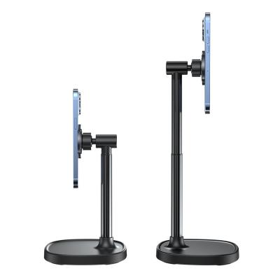 China Hot Selling Retractable Degrees Adjustable 360 Rotating Live Broadcast Stand Lazy Mobile Phone Smartphone Desktop Holders Portable Stand Holder for sale