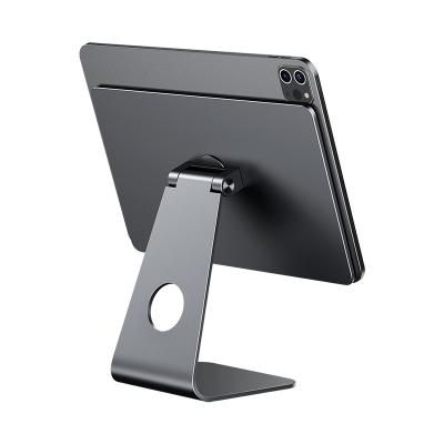China New Arrival Magnetic Adjustable 360 Rotate Apple iPad Pro 12.9 Inch Aluminum Magnetic Cradle Mount Dock Tablet Stand Holder for sale