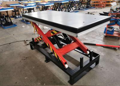 China Elektrisch Mobiel Hydraulisch Opheffend Lijstkarretje met Vorkzak 1300x850mm Te koop