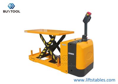 China 1 Ton Battery Operated High Lift-Palletvrachtwagen 2000kg 2500kg 1000mm met Platformlift Te koop