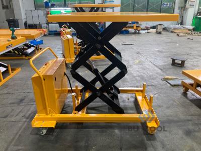 China Elektrische Mobiele de Lijstwerkbank Op batterijen 500kg van de Schaarlift 1400mm Hoogte Te koop