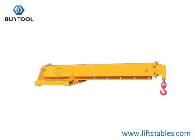 China Verlengbare Vrachtwagen640kg Vorkheftruck Jib Crane Telescopic Fork Mounted Te koop