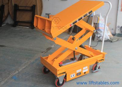 China Opheffend de Lijstkarretje Hydraulische 800kg van 45 Graadmini mobile portable electric scissor Te koop