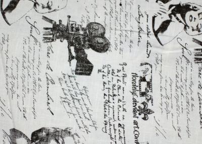 China Transferência imprimiu o projeto tecido do filme de Monroe da tela com 200GSM à venda