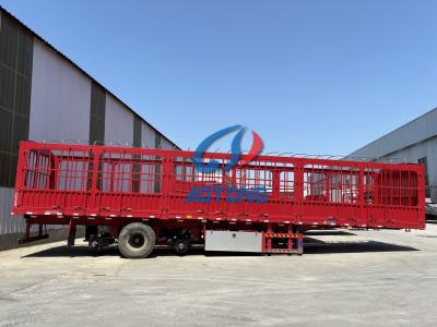 China Fence Semi Truck Trailer Cargo Carrier Trailers Livestock Poultry Transport Semi Trailer for sale