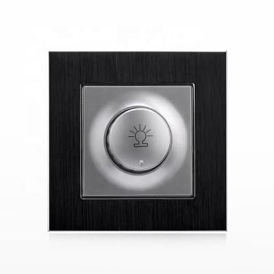 China Aluminum Control Plate and Modules are cusomizable Aluminum Plate Fan Speed Controller 100W 200W 300W 500W LED Light Dimmer Switch from Honyar 10A 250V, 86mm for sale