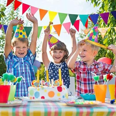 China Verjaardagspartij 12*15cm de Multi Gekleurde Bunting Vlaggenoem ODM dienst Te koop