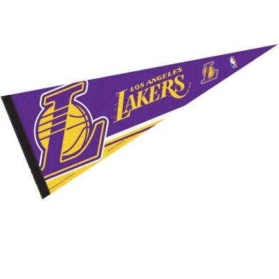 China Fade Resistant Felt Pennant Banner, 15x20cm NBA de Banners van Sportvlaggen Te koop