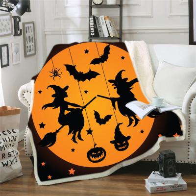 China 50cm*60cm zacht Halloween Gedrukt Flanel Algemeen Multigebruik Te koop