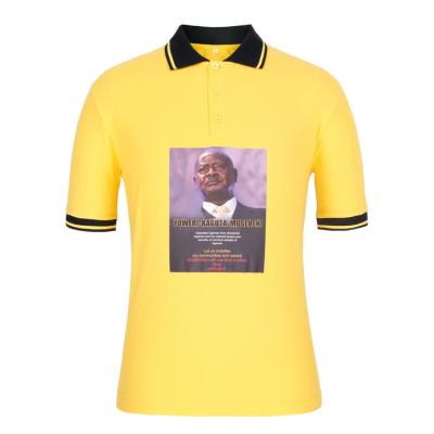 China Korte de Kokert-shirts van de Mensen van de sublimatiedruk voor Verkiezingsbevordering Te koop