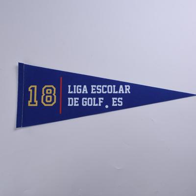 China Banner van de druk150d de Polyester Gevoelde Wimpel voor Reclameactiviteit Te koop