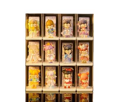 China Wholesale Viable Doll Low Price Transparent Extra Large Plastic Organizer Storage With Blind Lid Box Toy Figure for sale