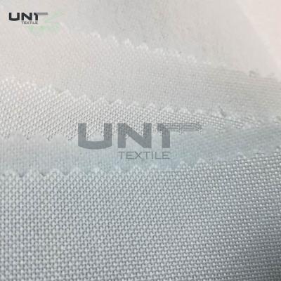 China Fusible Woven Clothing Tie Interlining Fabric Brushed Plain Weave for sale