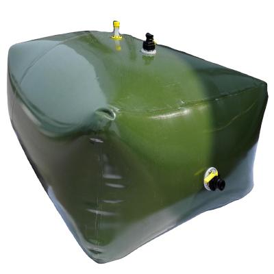 China Water Storage Blue color Custom made Soft collapsible Waterproof PVC Tarpaulin plastic water tank Water bag for bulk water storage for sale