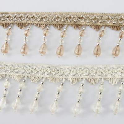 China China Suppliers Coffee Color Curtain Tassel Decorative Sunshade Beaded Fringe - Buy Decorative Sunshade Beaded Fringe for sale