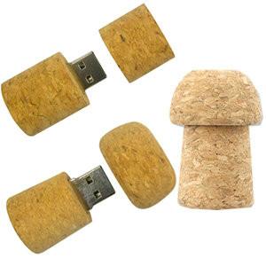 Chine Bâton qui respecte l'environnement en bois de mémoire instantanée d'usb du lecteur 4gb de pouce d'USB 2,0 de liège de bouteille à vendre