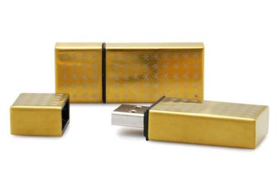 Chine Commandes rectangulaires d'instantané d'USB en métal d'or, bâton à grande vitesse métallique d'USB 2,0 à vendre