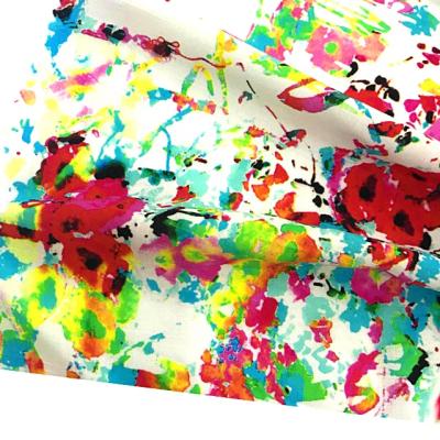 China Good quality new pure desgin textile supplier Shaoxing rayon digital printed 100% woven fabric for women shirt for sale
