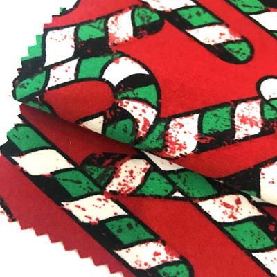 China Pure Christmas Crutch Bright Colors DTY BRUSH Fabric Design For Clothes for sale