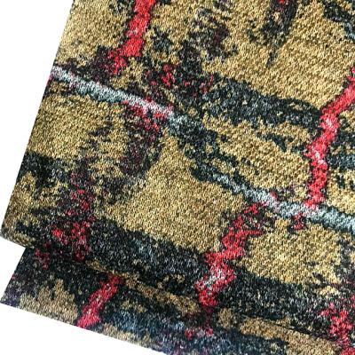 China Fashion Suit Fabrics Textiles Ladies Plain Polyester Knitted Rayon Check Design Printed Laeste for sale