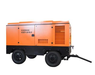 China KAISHAN brand lubricated portable electric screw air compressor for sale 75-185 kw for sale