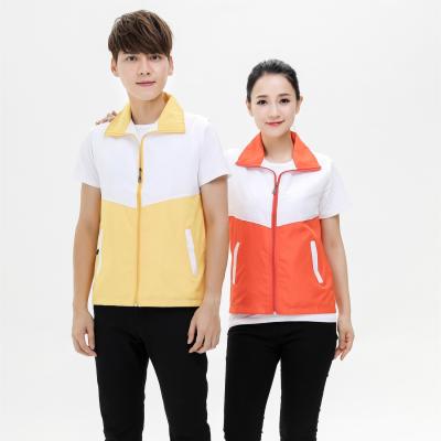 China Outdoor Voluntary Anti-wrinkle Mens And Womens Cargo Vests With Upper And Lower Sleeves for sale