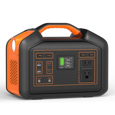China Type C 500wh 600W Small System Solar Generator New Energy Portable Outdoor Storage Battery Power Station for sale