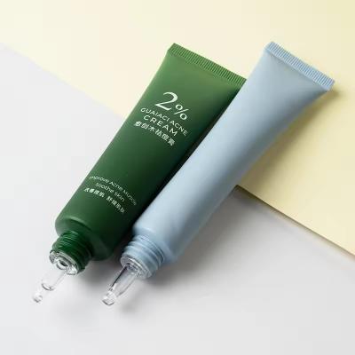 China Soft Cosmetic Tube Packaging Plastic Squeeze Tube Packaging Green Blue for sale