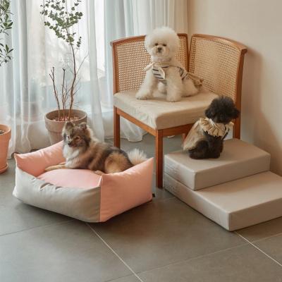 China Luxury Sofa Bed Rectangle Washable Dog Sleeping Pet Bed Colorful Travel Pet Bed Dog Bed With Waterproof Cover for sale