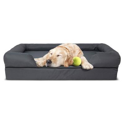 China Travel Luxury Dog Bed Orthopedic Pet Bed Sofa Comfortable Couch With Washable And Removable Cover for sale