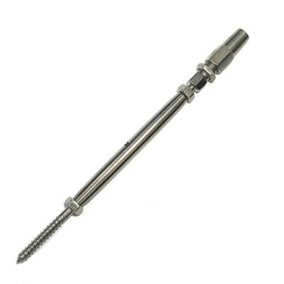 China Bridge Railings Rigging Hardware Wood Threaded Stainless Steel 316 SWAGELESS TERMINALS For quick attach for sale