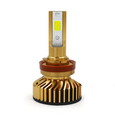 China Diecast aluminum housing auto lighting system led headlight bulb h7 yellow mini 3600lm per PC 9004 led headlight for sale
