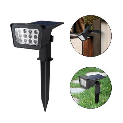 China Popular Outdoor Smart Garden Products Outdoor Smart Black Garden Products Solar Wall Stairs Solar Yard Spotlight for sale