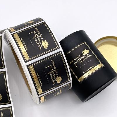 China costume plástico preto da etiqueta da etiqueta de 65mm que empacota para a fragrância da vela à venda
