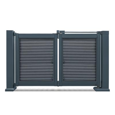 China Modern Automatic Aluminum Modern Entrance Folding Retractable Exterior Door for sale